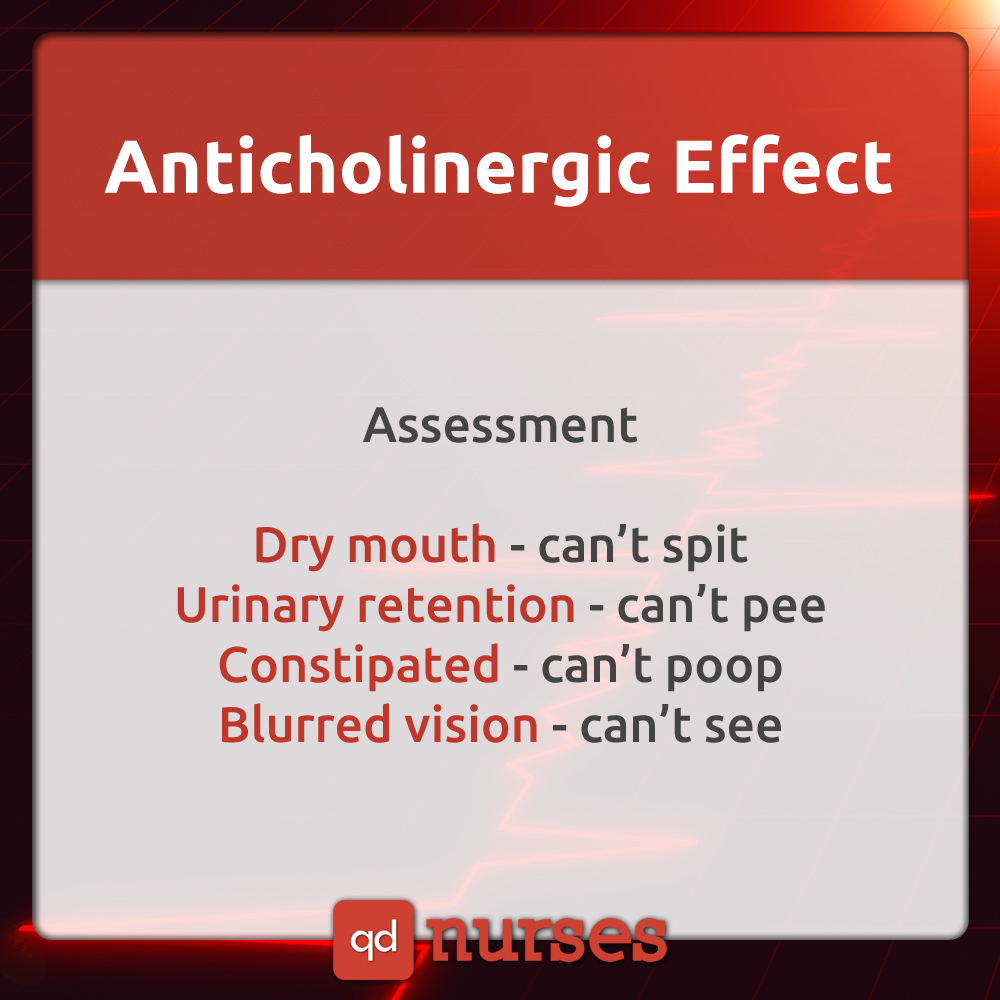 anticholinergic effect