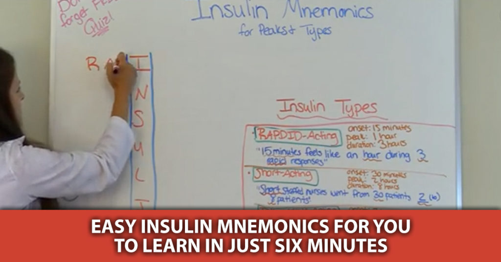 Easy Insulin Mnemonic You Need to Learn in Under 6 Minutes - QD Nurses